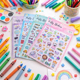 Sticker Set 3D 9 Assorted Designs 20x25cm 323432