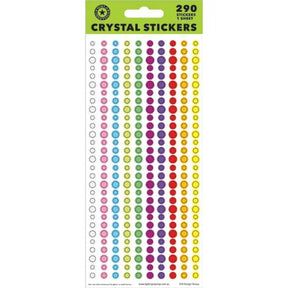 Sticker Sheet Crystal Circle Gems WCS3092
