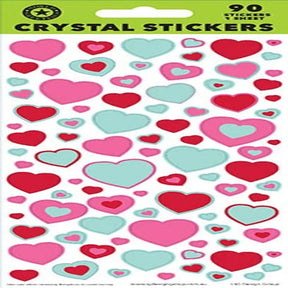 Sticker Sheet Crystal Sweet Hearts WEB5621
