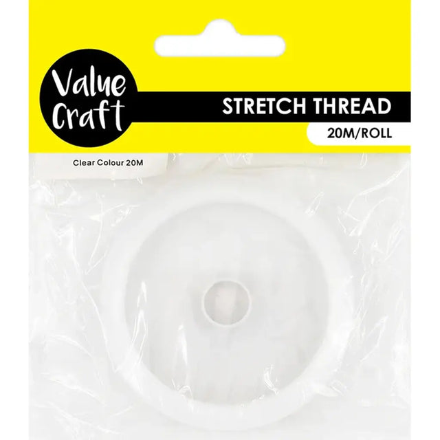 Stretch Thread Roll Easy Knot Clear 20m VJY699