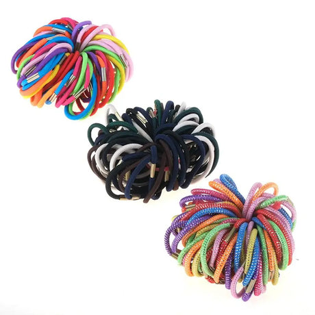 Swosh Metal Clasp Hair Ties Medium 4cm 60Pk 106165