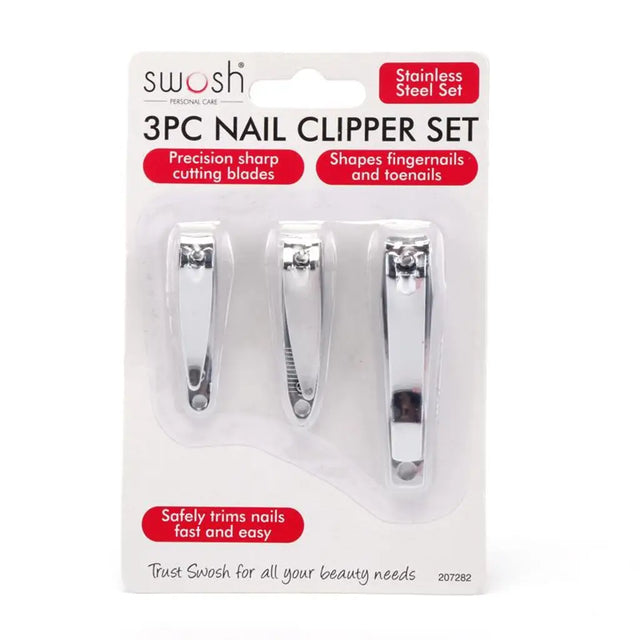 Swosh Nail Clipper Set 3Pk 207282