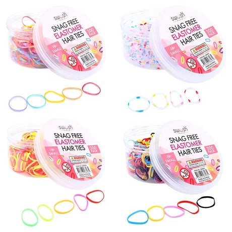 Swosh Snag Free Elastomer Hair Ties 300Pk 286935