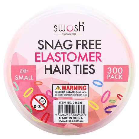 Swosh Snag Free Elastomer Hair Ties 300Pk 286935