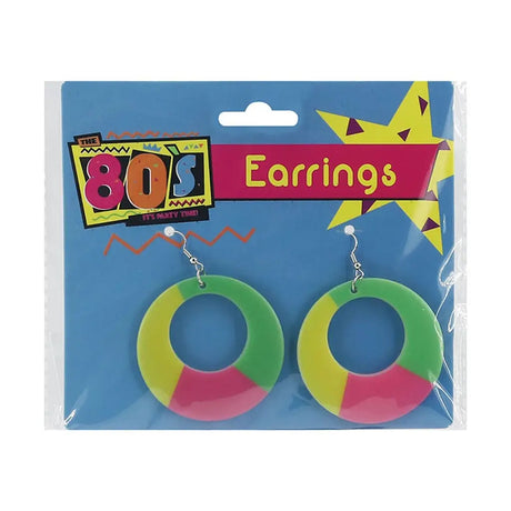 The 80s 3 Colour Round Earrings A180181