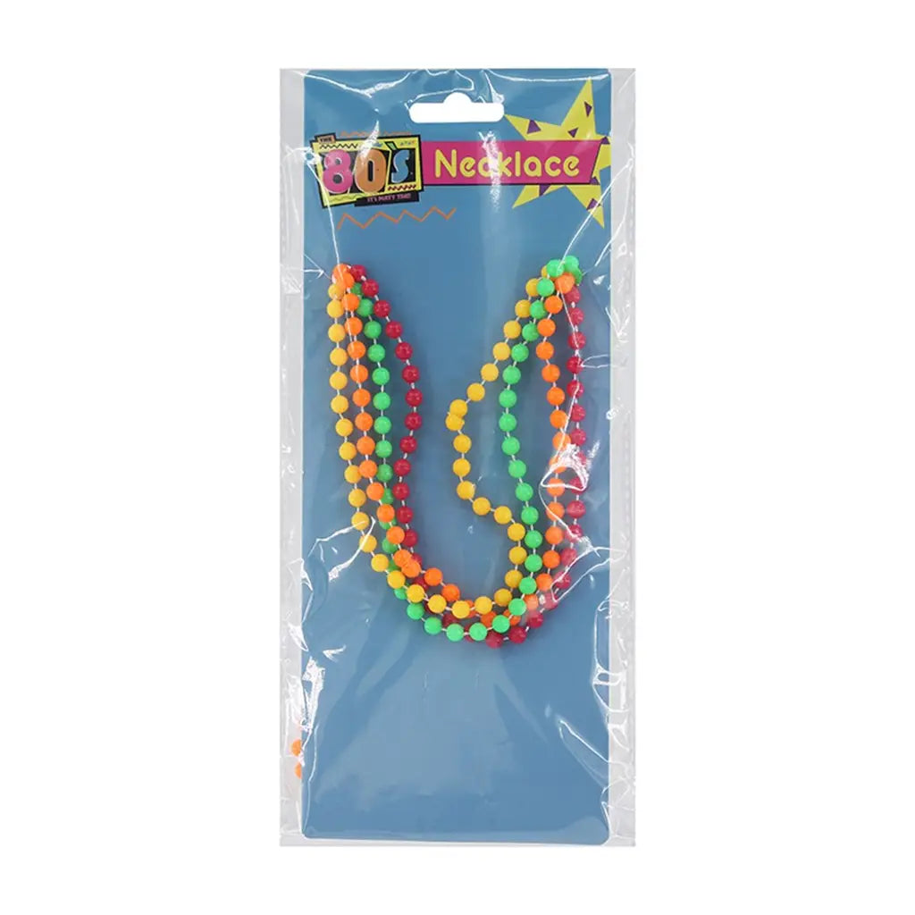 The 80s Assorted Bead Necklace 4PK A180129