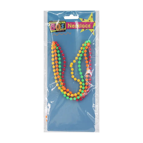 The 80s Assorted Bead Necklace 4PK A180129