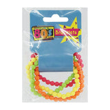 The 80s Assorted Neon Bead Bracelet 4PK A180242
