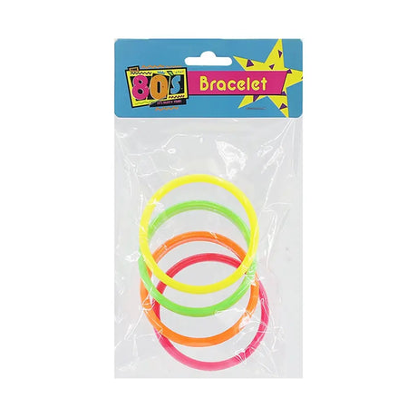 The 80s Assorted Neon Bracelet 4PK A180136