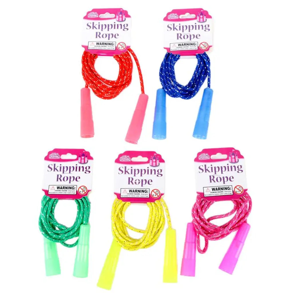 The Sally Collection Skipping Rope Sparkles Assorted Colour 2.5m 206742