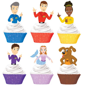 The Wiggles Party Cupcake & Picks Set 24Pk 8846169