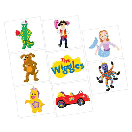 The Wiggles Party Tattoo Favors 8Pk 88861308