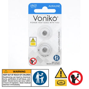 Voniko Alkaline Button Battery Ag1 2Pcs VN037287