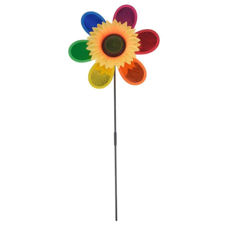 Windmill Spinner Sunflower Centre Metallic Multi-Colour 27x65cm 267620