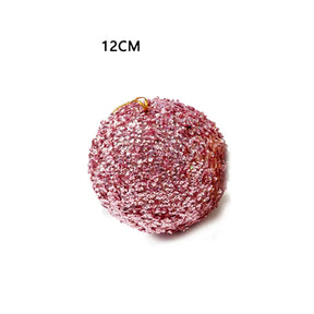 Xmas Ball Glitter 12cm Pink XM215411PK