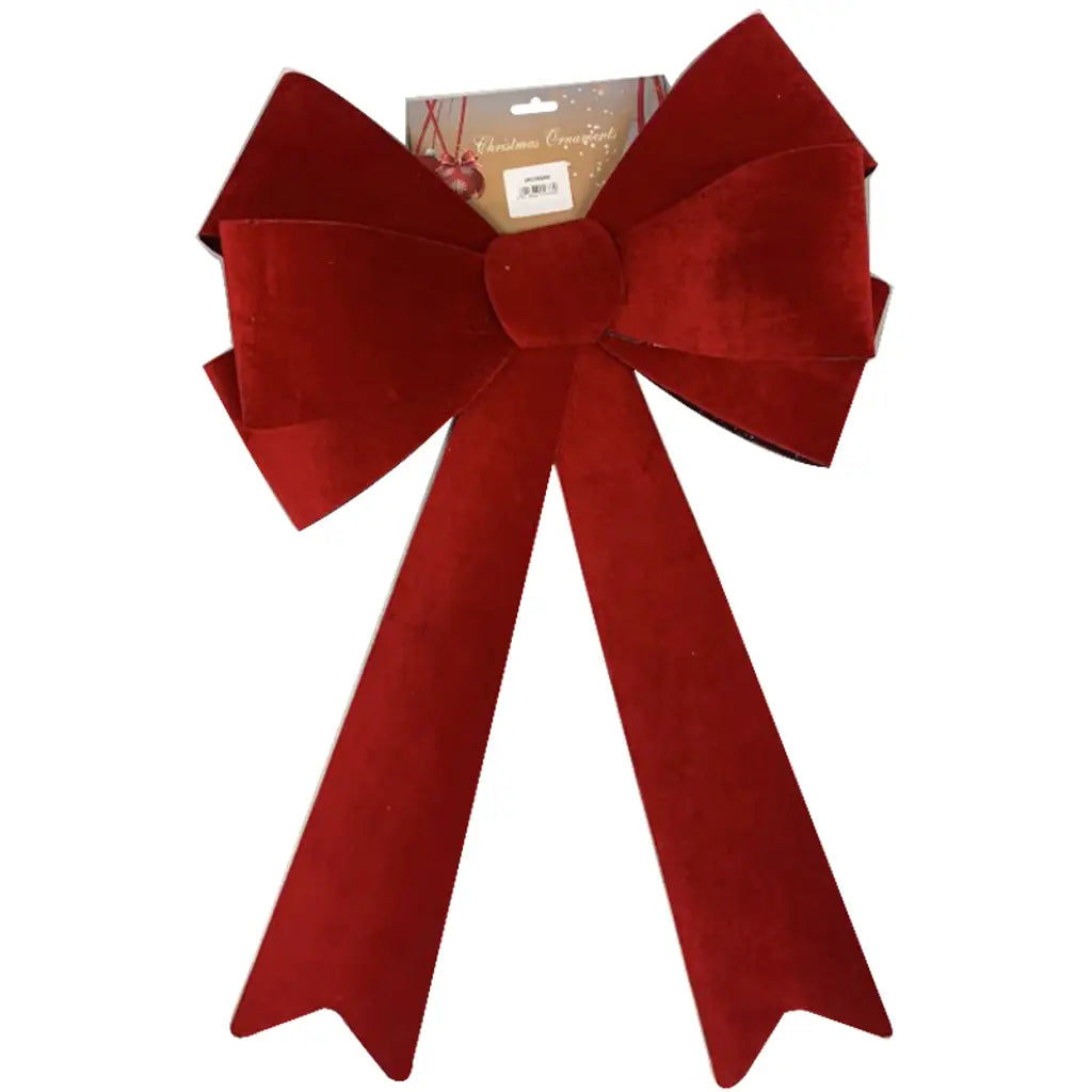 Xmas Bow Velvet 35/40X61cm XM156660