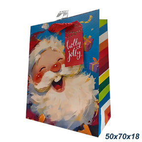 Xmas Gift Bag Happy Santa 50x70x18cm XM210126