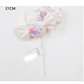 Xmas Glitter Sugary Candies Pick 21cm XM215510