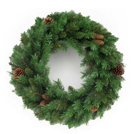 Xmas Wreath 50cm Mixed Tips Cones & Berries XM187985