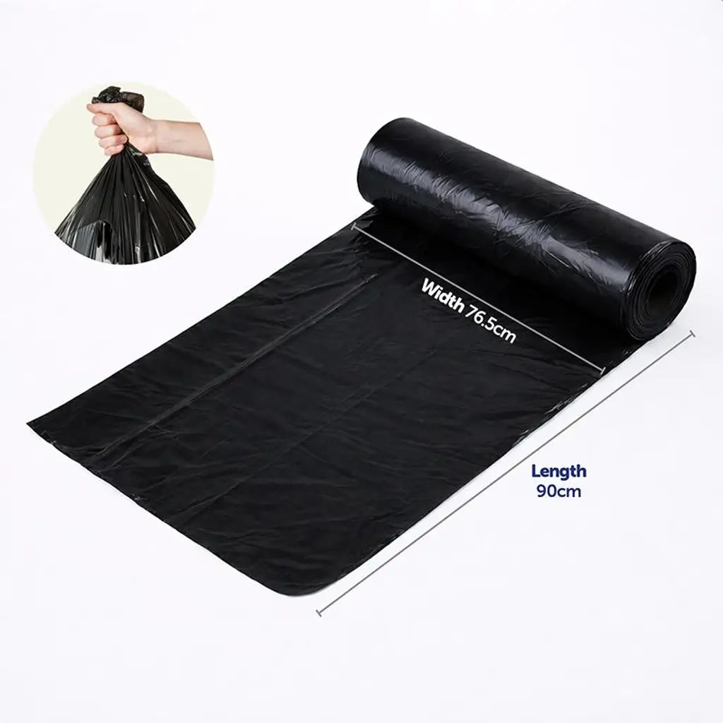Xtra Kleen Bin Liner Garbage Bags 76L Black 76.5x90cm 10Pk 256839