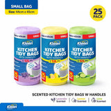 Xtra Kleen Bin Liner Kitchen Tidy Garbage Bag with Handle Small 12L 44x45cm 25Pk 272747