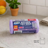 Xtra Kleen Bin Liner Kitchen Tidy Garbage Bag with Handle Small 12L 44x45cm 25Pk 272747