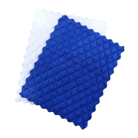 Xtra Kleen Sponge Core Microfibre Cloth Blue & White 17x20cm 2Pk 275243