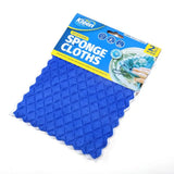 Xtra Kleen Sponge Core Microfibre Cloth Blue & White 17x20cm 2Pk 275243