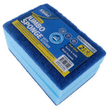 Xtra Kleen Sponge with Top Scourer Jumbo 15x10x3.5cm 2Pk 284122