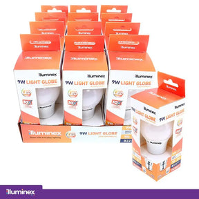 illuminex GLS LED Light Bulb B22 240V 9W W/W 228515