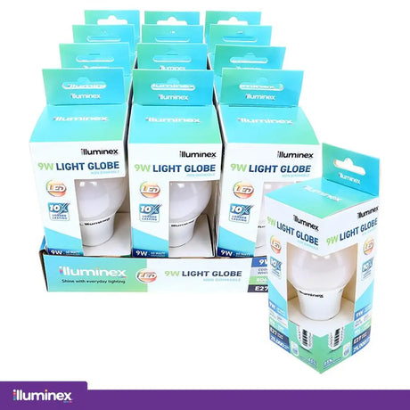 illuminex GLS LED Light Bulb E27 240V 9W C/W 228546