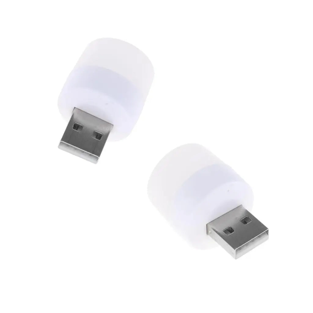 illuminex Mini USV LED Lamp Night Light Camping Auto Cool White USB A 25x37mm 1W 5V 2Pk 268894