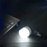 illuminex Mini USV LED Lamp Night Light Camping Auto Cool White USB A 25x37mm 1W 5V 2Pk 268894
